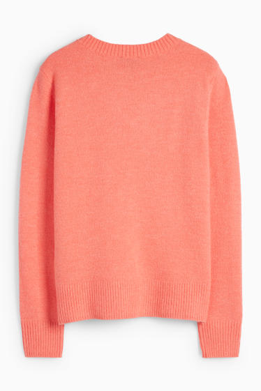 Femmes - Pull en maille fine - orange