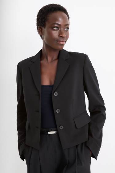 Donna - Blazer business - sciancrato - nero