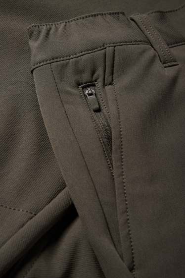 Bărbați - Pantaloni de trening funcționali - rezistenți la apă - verde închis