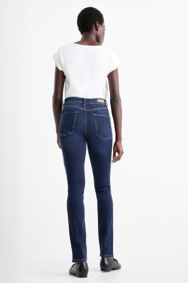 Femei - Slim jeans - talie înaltă - LYCRA® - denim-albastru închis