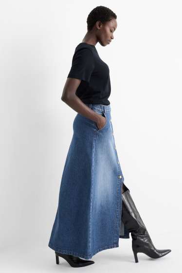 Femei - Fustă de blugi - denim-albastru