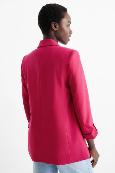 Femei - Blazer lung - regular fit - roz
