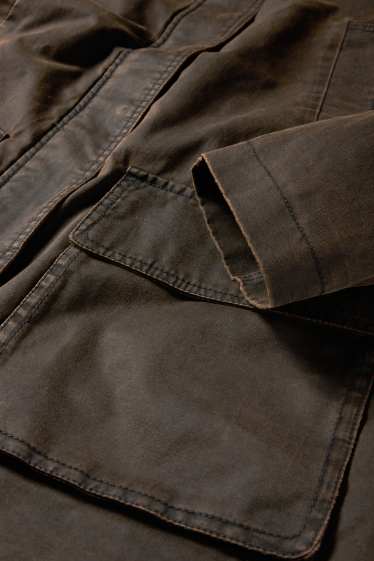 Women - Parka - lined - brown