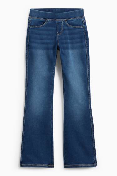 Copii - Fete - Colanți evazați - denim-albastru