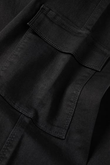 Copii - Fete - Cargo jegging jeans - negru