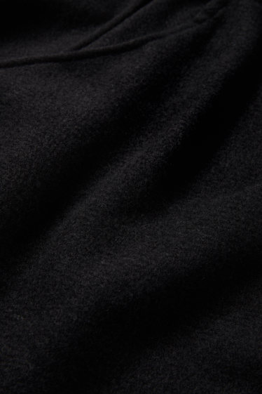 Dámské - Pončo s třásněmi - černá