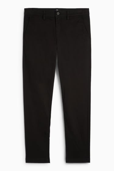 Bărbați - Chino - slim fit - negru