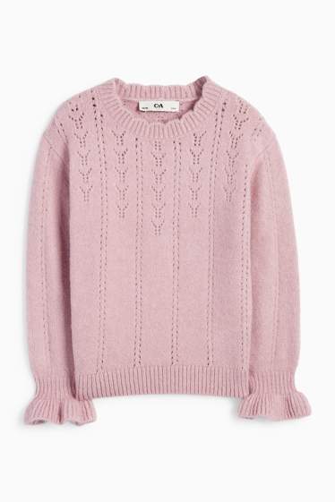 Children Girls - Jumper - rose