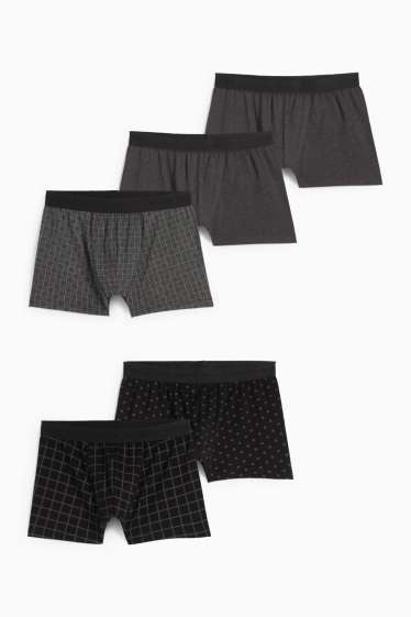 Men - Multipack of 5 - trunks - dark gray