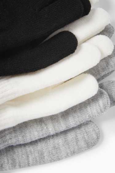 Children Girls - Multipack of 3 - gloves - black