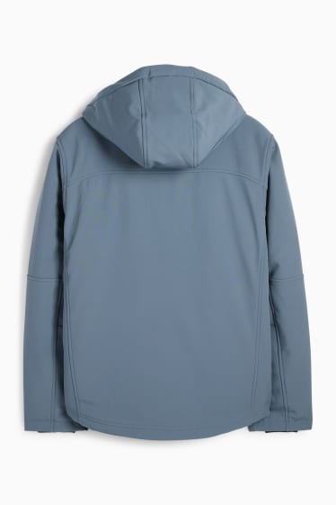 Bărbați - Geacă softshell - căptușită - rezistentă la apă - 4 Way Stretch - albastru