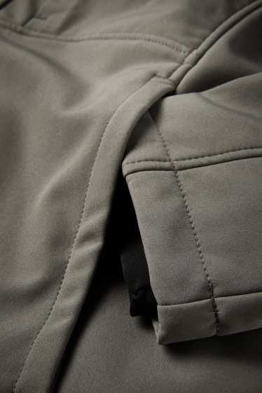 Bărbați - Geacă softshell - căptușită - rezistentă la apă - 4 Way Stretch - gri