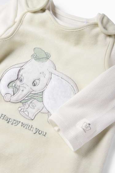 Unisex - Dumbo - set salopetă - 2 piese - reiată - verde mentă