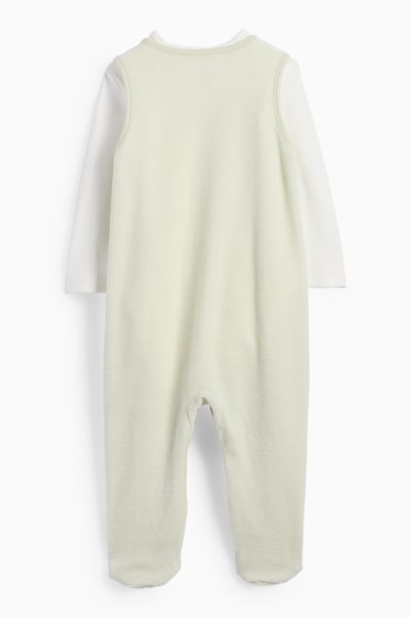 Unisex - Dumbo - set salopetă - 2 piese - reiată - verde mentă