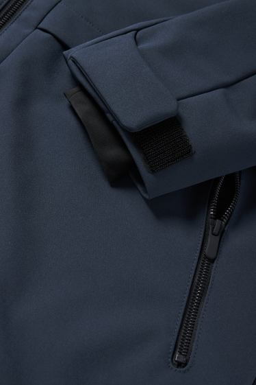 Bărbați - Geacă softshell - căptușită - rezistentă la apă - 4 Way Stretch - albastru închis