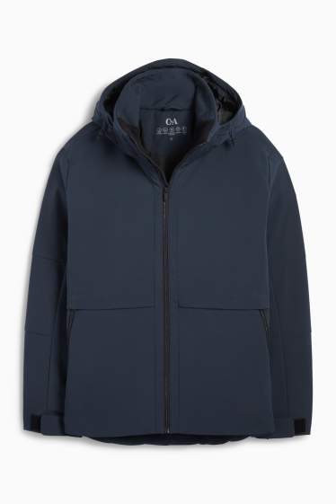 Bărbați - Geacă softshell - căptușită - rezistentă la apă - 4 Way Stretch - albastru închis