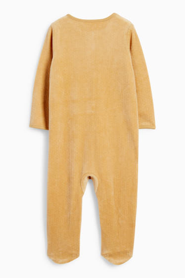 Bebeluși - băieți - Regele Leu - pijama salopetă bebeluși - structurată - galben