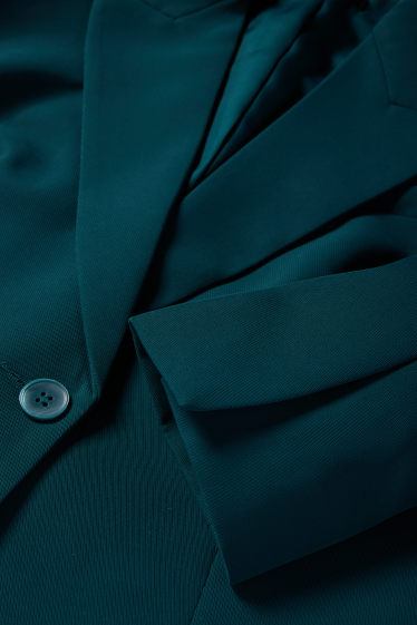 Femei - Blazer crop - regular fit - petrol