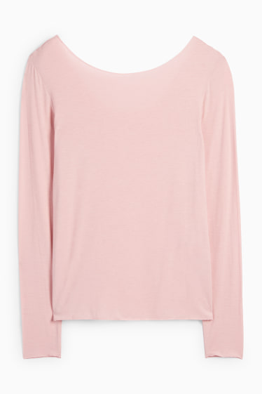 Dámské - Podvlékací triko s kašmírem - růžová