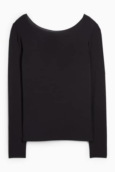 Dámské - Podvlékací triko s kašmírem - černá
