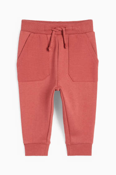Bebeluși - băieți - Pantaloni de trening bebeluși - roșu