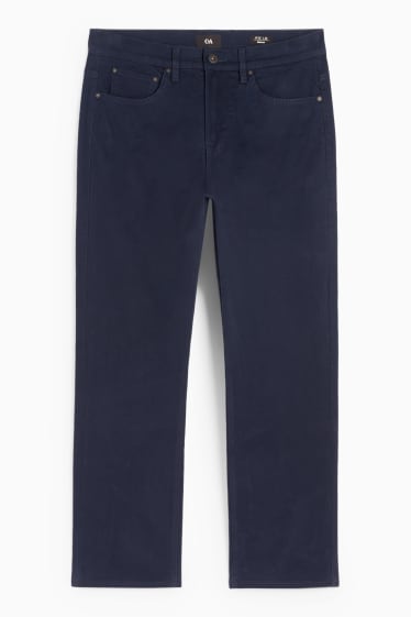 Bărbați - Pantaloni termoizolanți - regular fit - albastru închis