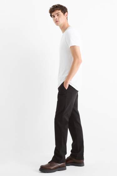 Bărbați - Chino - regular fit - negru