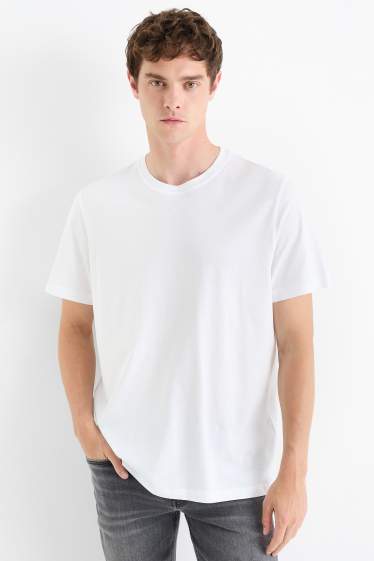 Bărbați - Multipack 5 buc. - tricou - regular fit - alb / negru