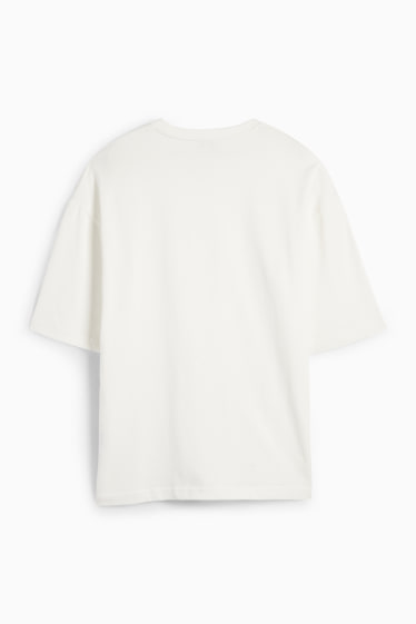 Femei - Tricou - supradimensionat - alb