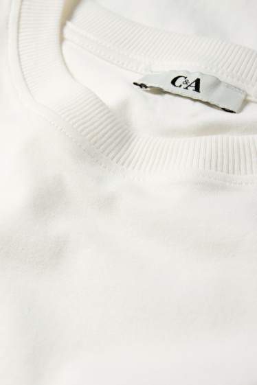 Femei - Tricou - supradimensionat - alb