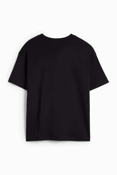 Femei - Tricou - supradimensionat - negru