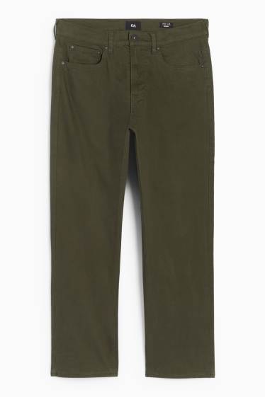 Bărbați - Pantaloni termoizolanți - regular fit - verde închis