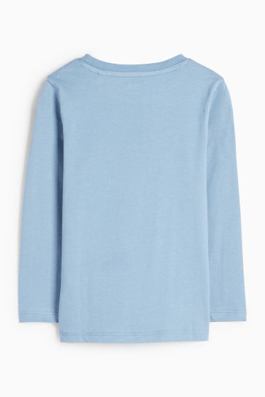 Copii - Băieți - Urs - tricou cu mânecă lungă - albastru