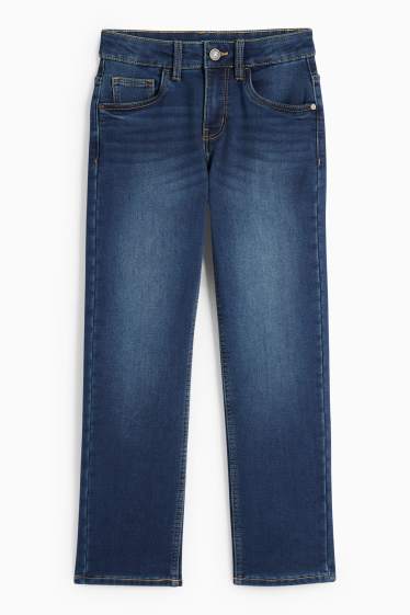 Copii - Băieți - Straight jeans - jeans termoizolanți - jog denim - denim-albastru închis