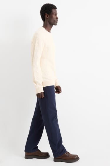 Bărbați - Pantaloni termoizolanți - regular fit - albastru închis