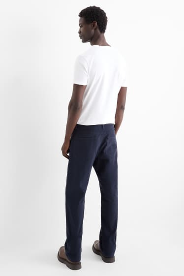 Bărbați - Pantaloni termoizolanți - regular fit - albastru închis