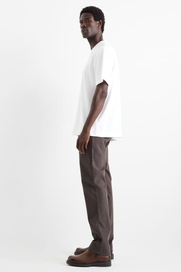 Bărbați - Chino - regular fit - gri închis
