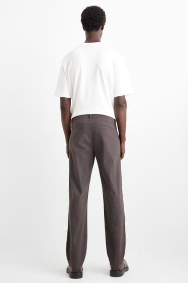 Bărbați - Chino - regular fit - gri închis