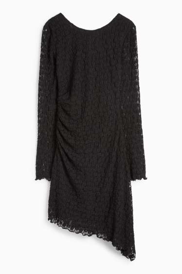Femei - Rochie cu dantelă - negru