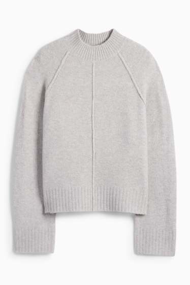 Dámské - Svetr - světle šedá