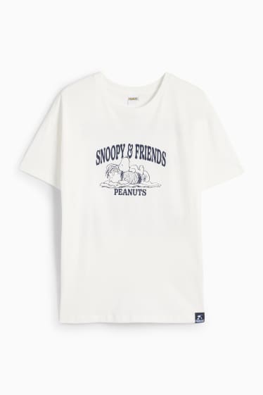 Women - T-shirt - oversized - Peanuts - white