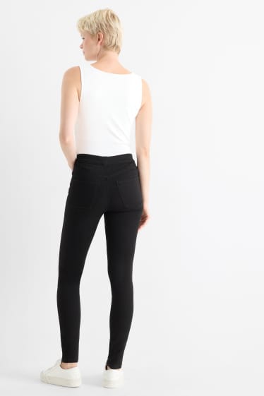 Femei - Jegging jeans - talie medie - negru