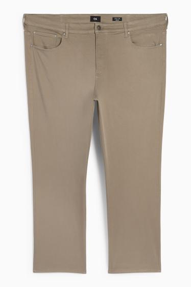 Bărbați - Pantaloni termoizolanți - regular fit - taupe