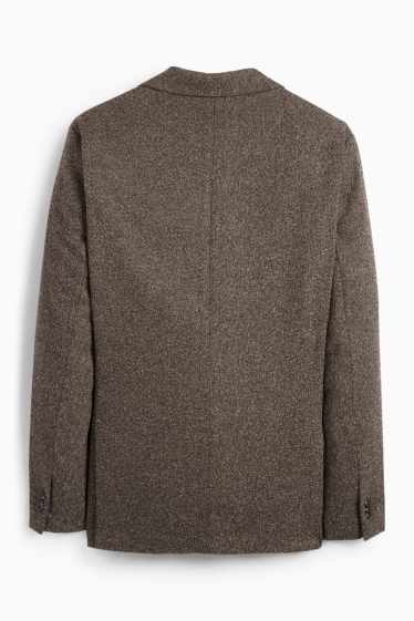 Bărbați - Sacou modular - regular fit - stretch - structurat - maro