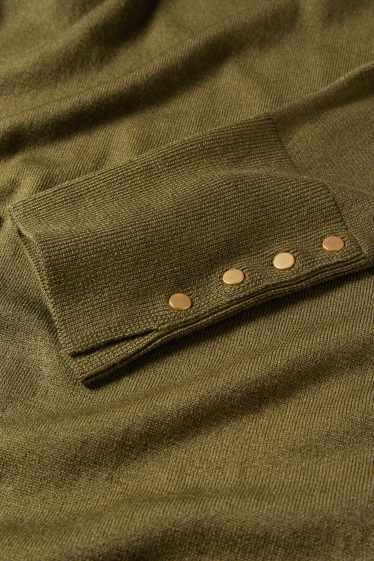 Femei - Rochie din tricot - kaki