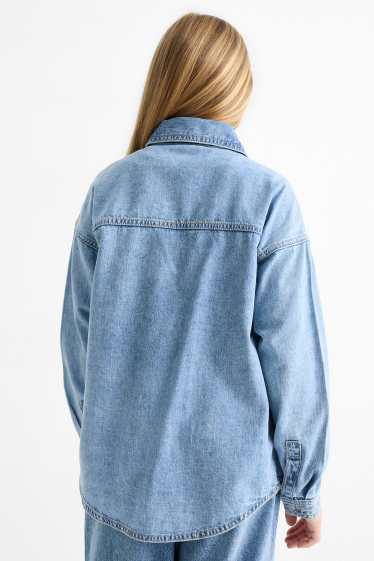 Copii - Fete - Bluză din denim - denim-albastru deschis