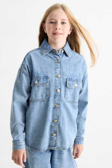 Copii - Fete - Bluză din denim - denim-albastru deschis