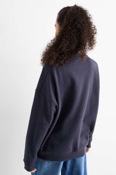 Dámské - Mikina - oversized - tmavomodrá