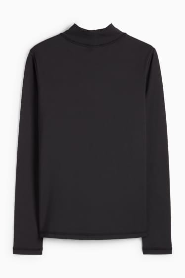 Women - Thermal long sleeve top - regular fit - black