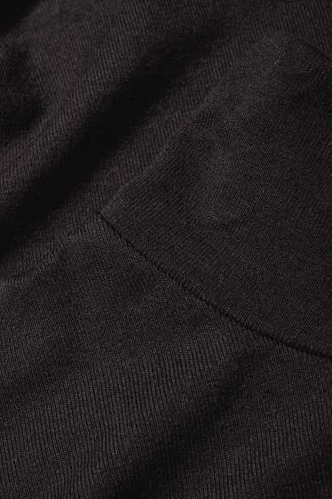 Dámské - Tričko s dlouhým rukávem - regular fit - černá